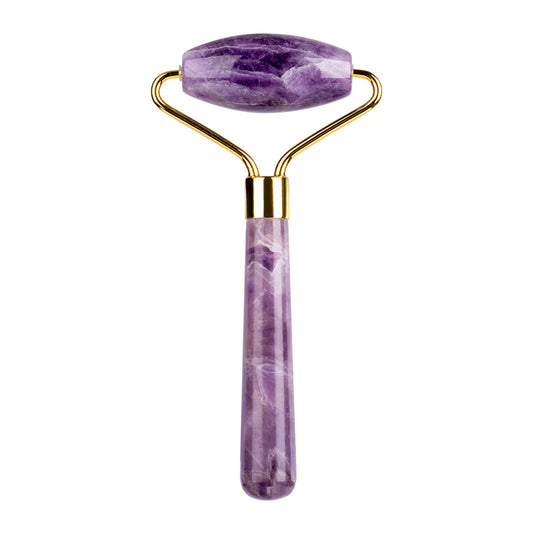 Rouleau d'améthyste à une ou deux têtes, masseur de beauté \ Amethyst Roller Single and Double-Headed Massager