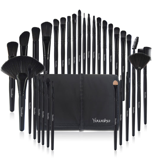 ensemble de trousse à pinceaux de maquillage \ Makeup brush tool bag set