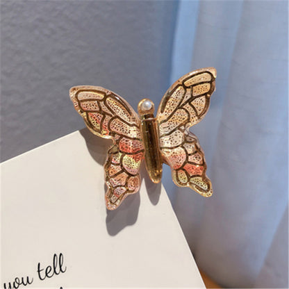 Pince à cheveux papillon colorée, accessoire de coiffure simple et élégant \ Color Butterfly Hairpin Simple Temperament Clip Headdress Hair Accessories