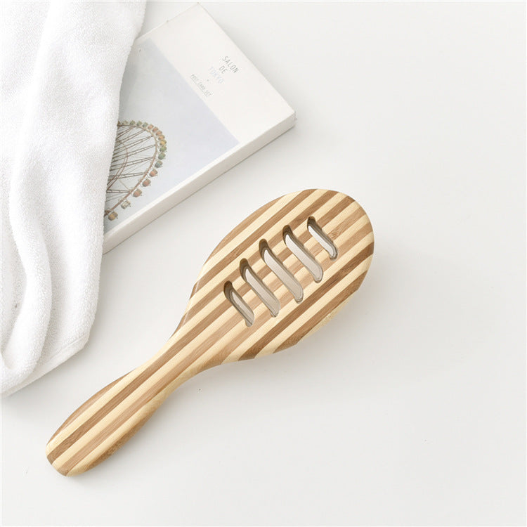 Peigne de massage du cuir chevelu en bambou naturel \ Natural bamboo scalp massage comb