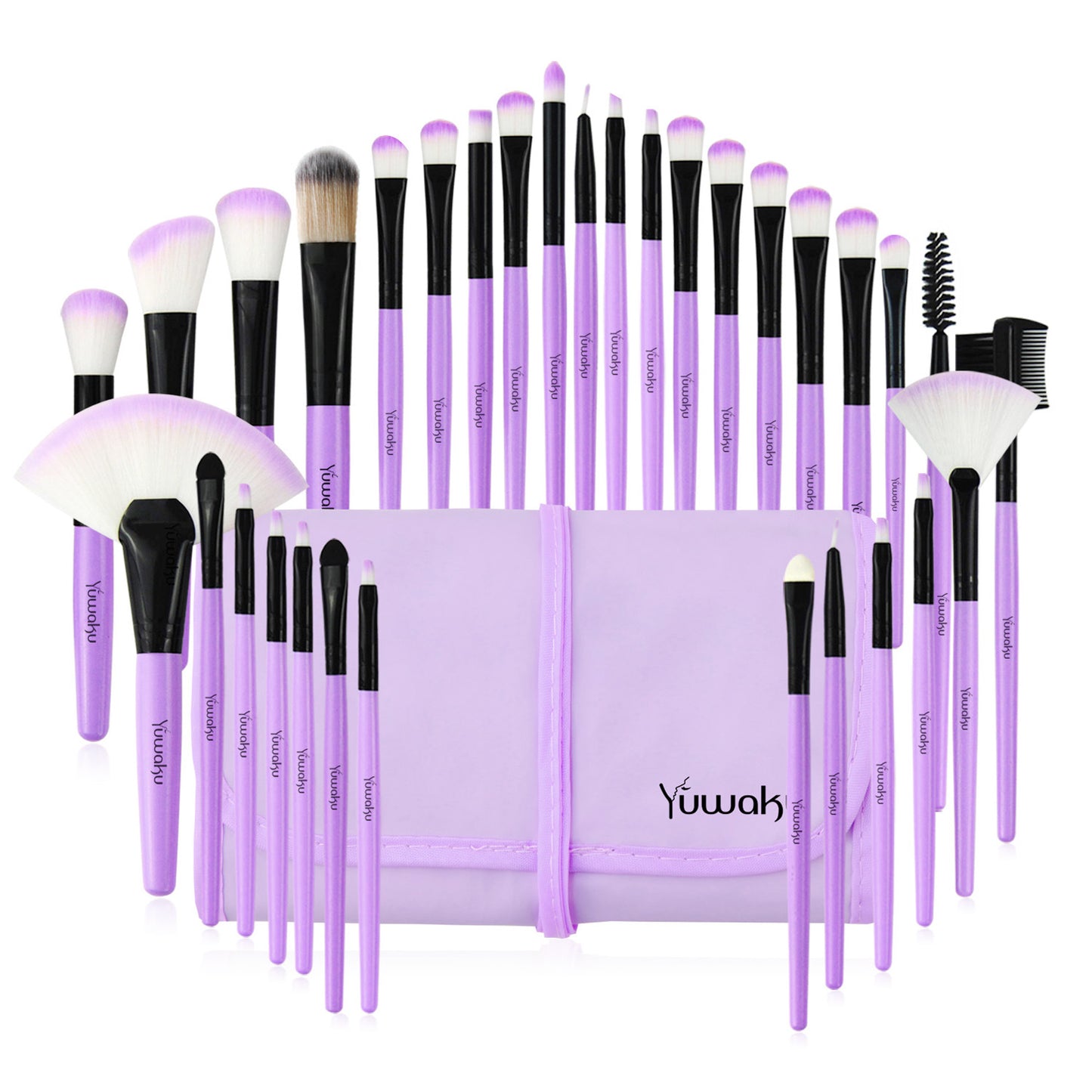 ensemble de trousse à pinceaux de maquillage \ Makeup brush tool bag set