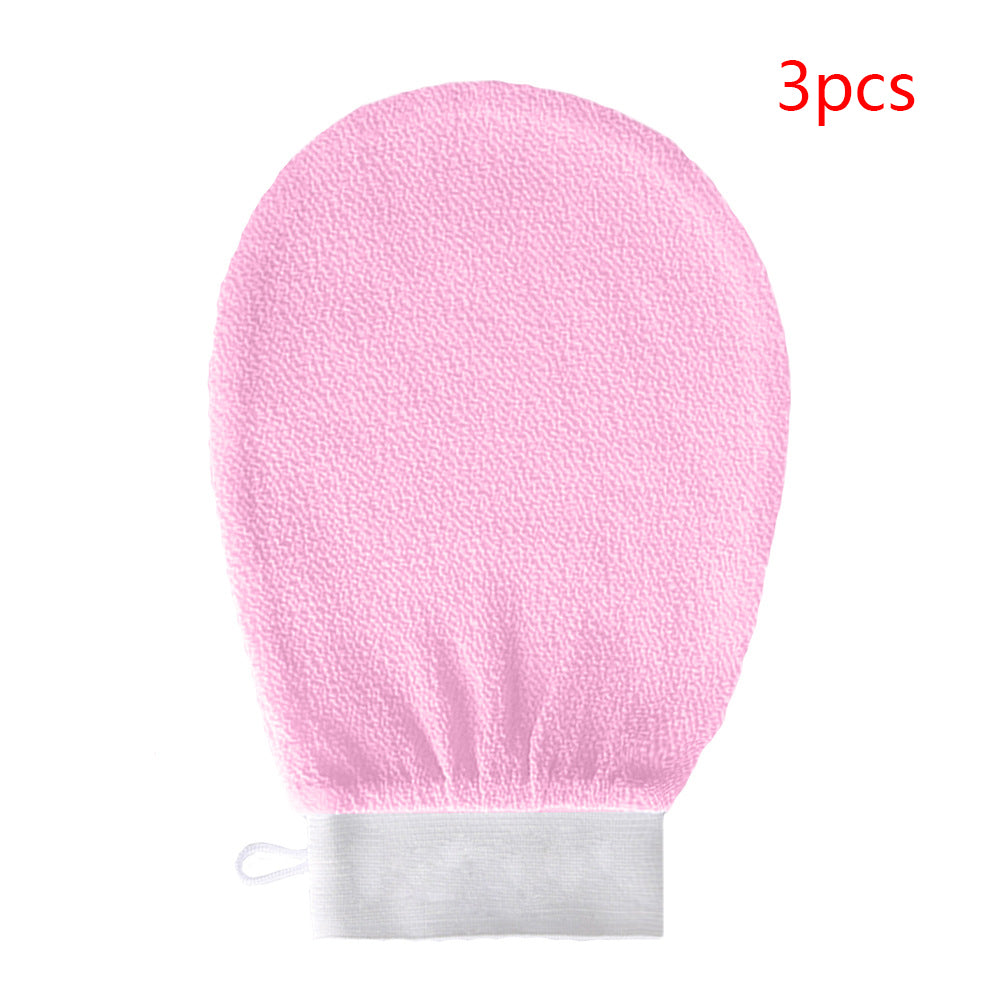 Gants de bain exfoliants en rayonne et viscose, grain moyen fin, effet sable moyen \ Rayon Viscose Fiber Medium Fine Sand Exfoliating Bath Gloves