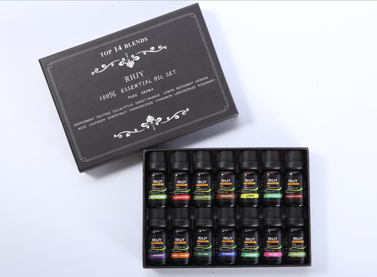 Coffret d'huiles essentielles d'aromathérapie \ Aromatherapy Essential Oil Set
