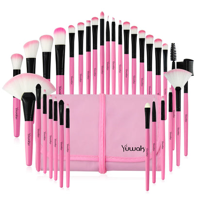 ensemble de trousse à pinceaux de maquillage \ Makeup brush tool bag set