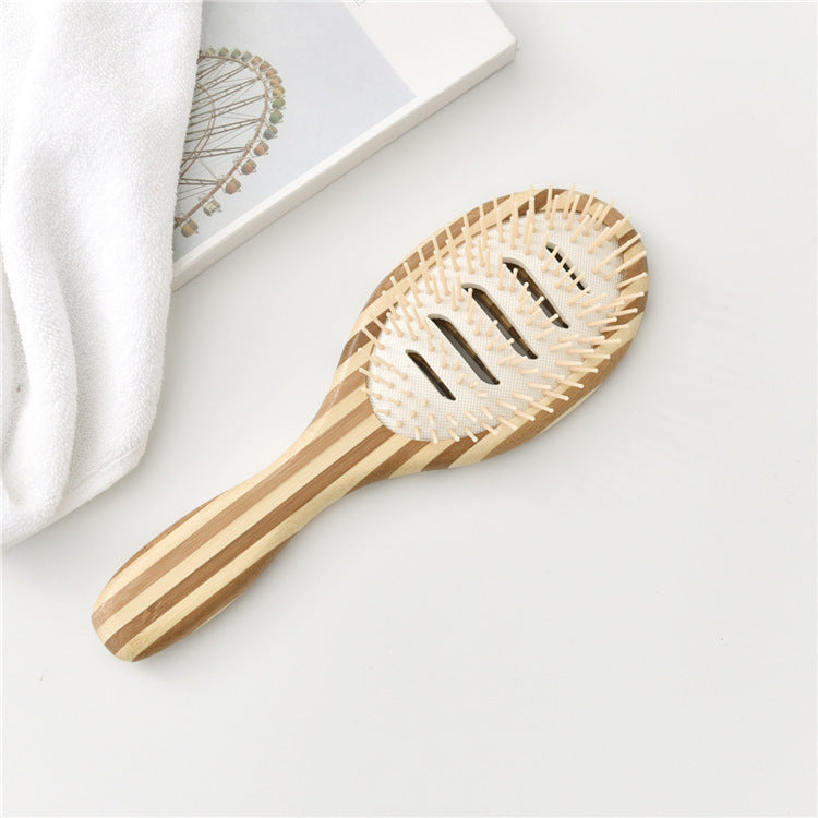 Peigne de massage du cuir chevelu en bambou naturel \ Natural bamboo scalp massage comb