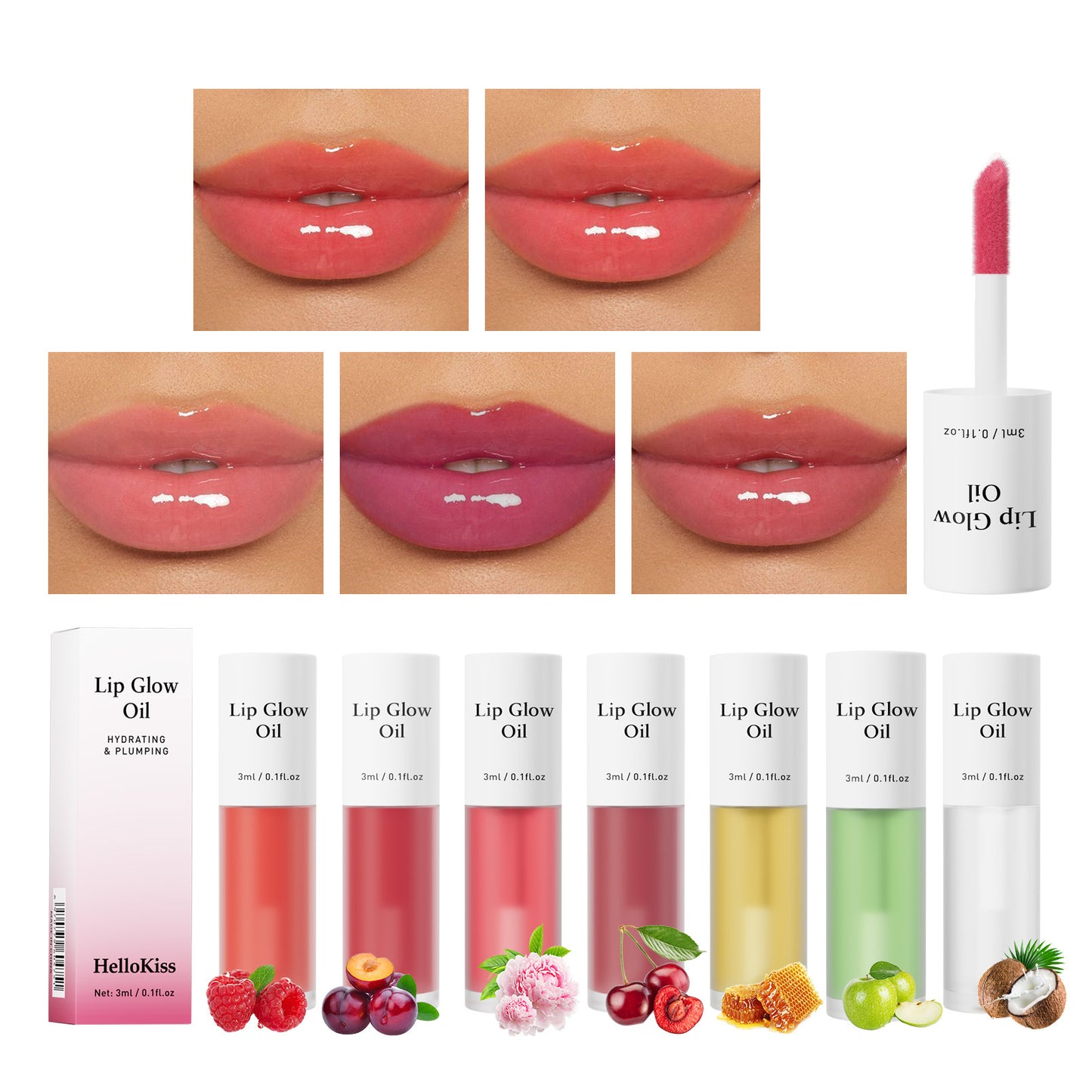 Gloss hydratant léger à la saveur fruitée \ Water Light Moisturizing Fruit Flavor Lip Gloss