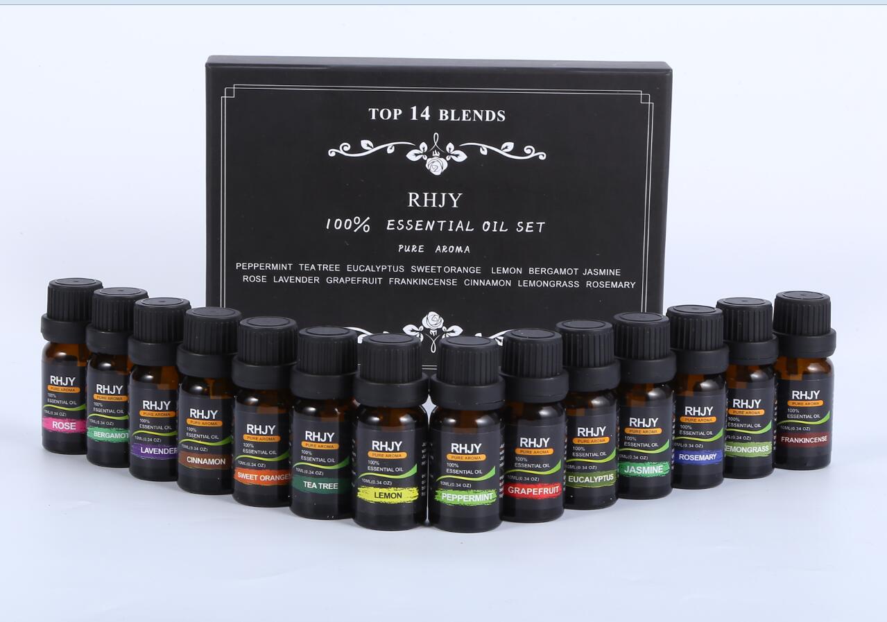 Coffret d'huiles essentielles d'aromathérapie \ Aromatherapy Essential Oil Set