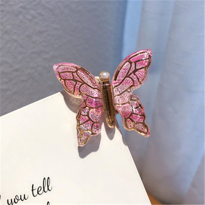 Pince à cheveux papillon colorée, accessoire de coiffure simple et élégant \ Color Butterfly Hairpin Simple Temperament Clip Headdress Hair Accessories