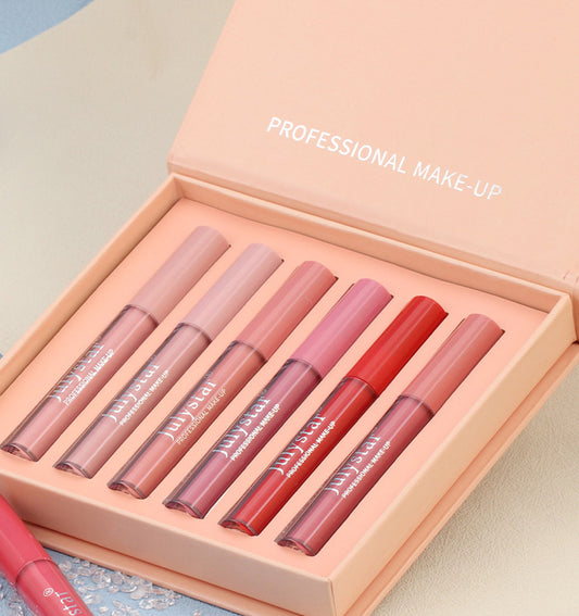 Gloss à lèvres mat non collant \ Matte Matte Lip Glaze Suit Non Stick