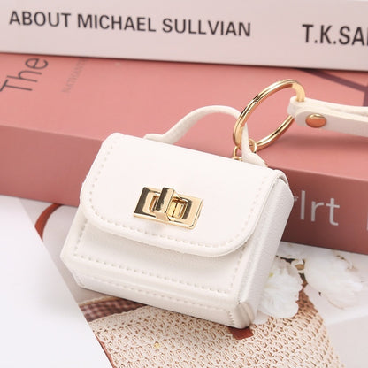 Mini sac en cuir pour femme avec porte-clés pratique \ Leather Women's Mini Bag Convenient Keychain