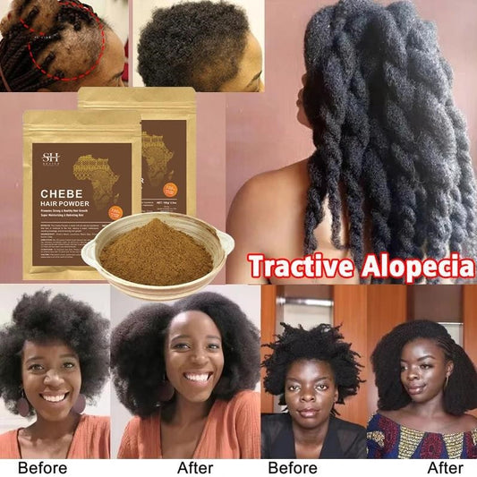 Traitement rapide de la perte de cheveux poudre de chebe de croissance des cheveux africains \ African Hair Growth Chebe Powder Fast Hair Loss Treatment
