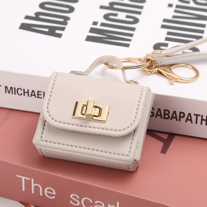 Mini sac en cuir pour femme avec porte-clés pratique \ Leather Women's Mini Bag Convenient Keychain
