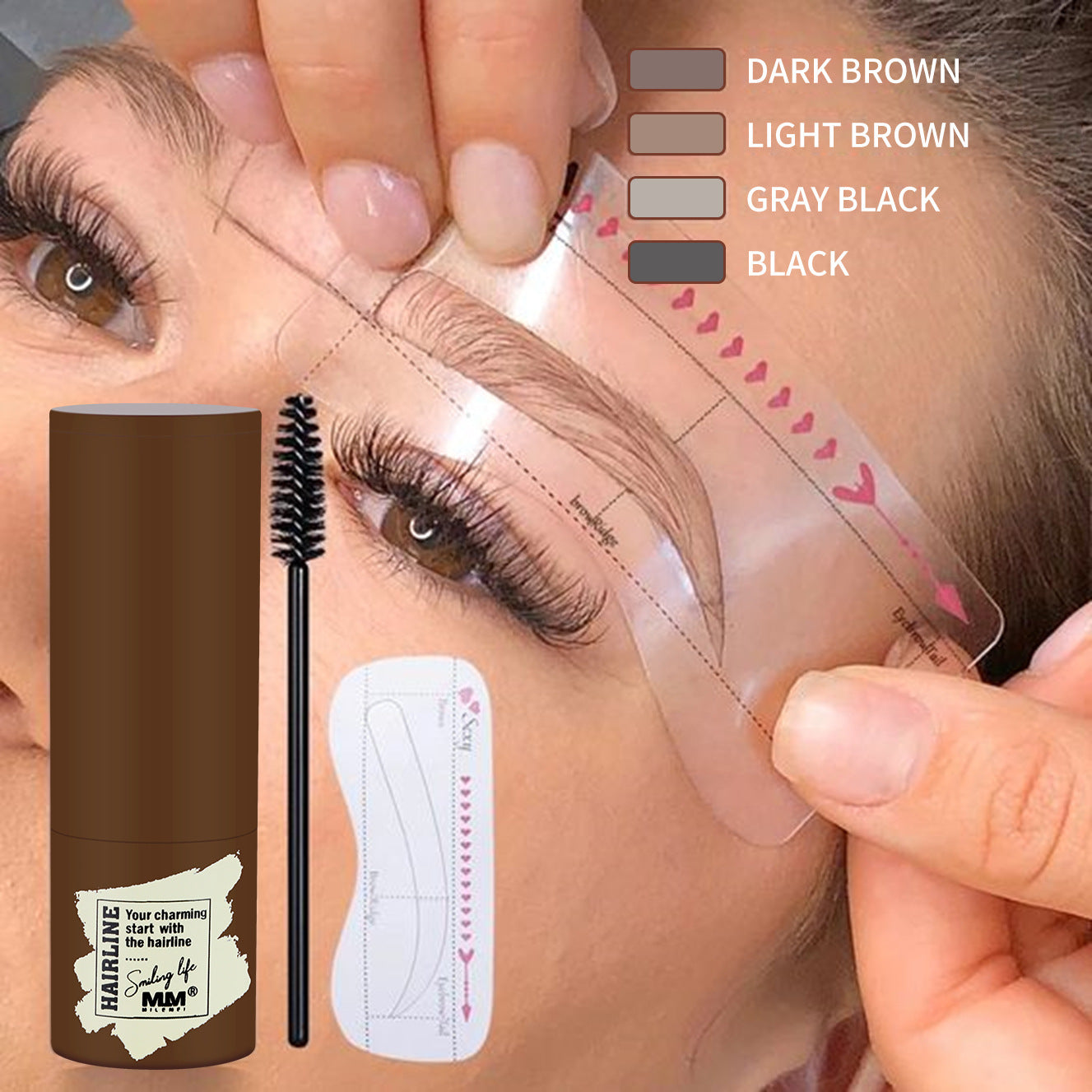 Kit de mise en forme des sourcils One Step \ One Step Eyebrow Stamp Shaping Kit