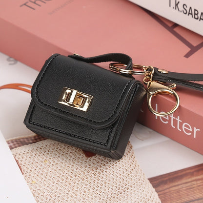 Mini sac en cuir pour femme avec porte-clés pratique \ Leather Women's Mini Bag Convenient Keychain
